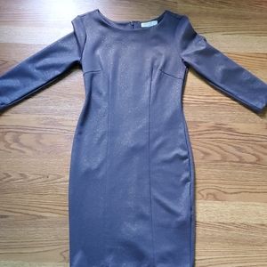 Midi grey with gold sparkle dress